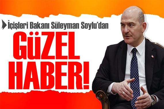 Bakan Soylu dan güzel haber: Tendürek tertemiz!