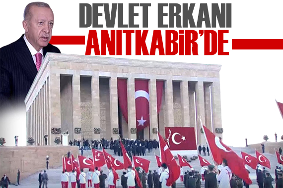 Devlet erkanı Anıtkabir de! Erdoğan dan 30 Ağustos mesajı