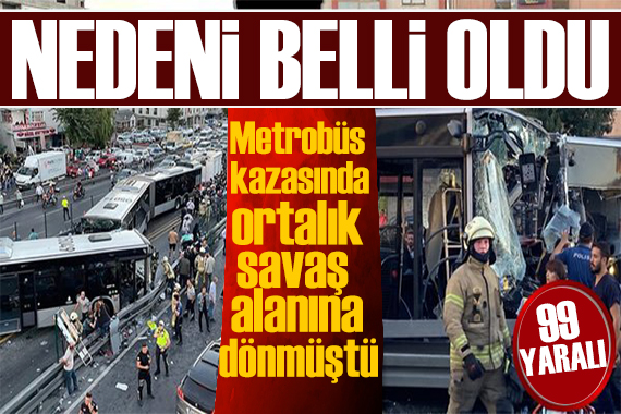 Metrobüs kazasının yeni görüntüleri ortaya çıktı: Şoför fenalaştı