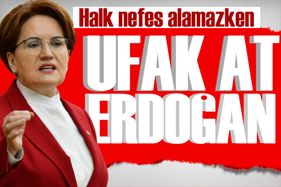 Akşener den Erdoğan a sert tepki: Ufak at Sayın Erdoğan!