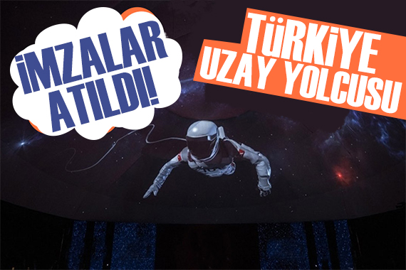 Türk uzay yolcusu için imzalar atıldı