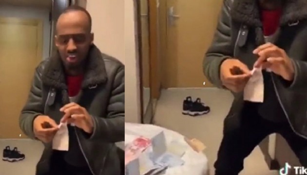 Türk Lirası'nı yırtıp paylaştılar
