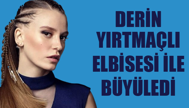 Serenay Sarıkaya kırmızı derin yırtmaçlı elbisesi ile büyüledi!