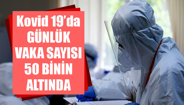 Sağlık Bakanlığı, Kovid 19 da son verileri açıkladı: Günlük vaka sayısı 50 binin altında