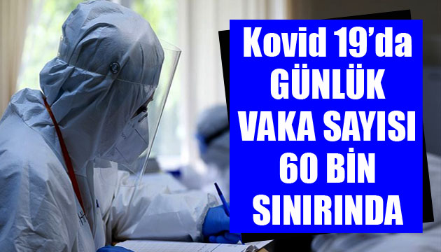 Sağlık Bakanlığı, Kovid 19 da son verileri açıkladı: Günlük vaka sayısı 60 bin sınırında
