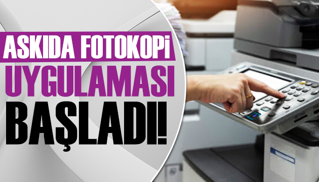 Askıda ekmekten sonra  askıda fotokopi  uygulaması başladı!