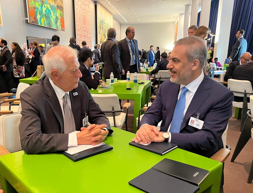 Dışişleri Bakanı Fidan, AB Yüksek Temsilcisi Borrell le görüştü