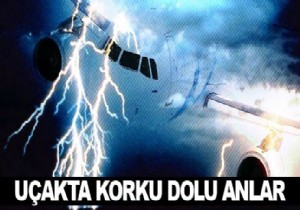 Uçağı Havada 3 Kez Yıldırım Çarptı