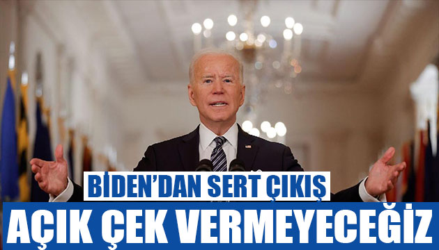 Biden dan sert çıkış