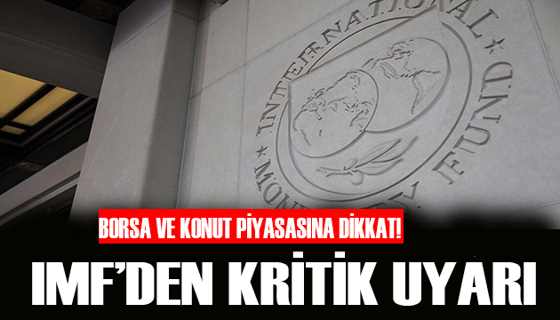 IMF den kritik uyarı!