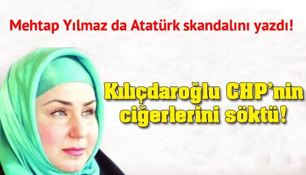 Mehtap Yılmaz da Atatürk skandalını yazdı