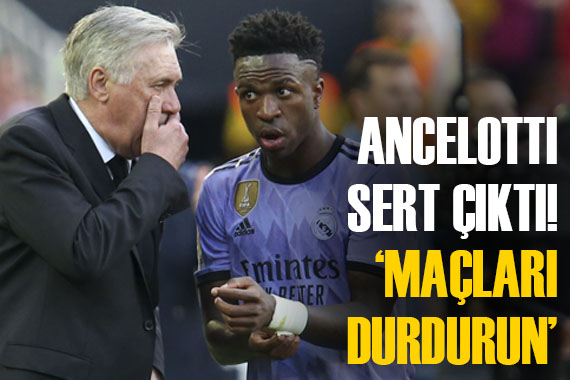 Real Madrid teknik direktörü Carlo Ancelotti:  Maçları durdurun 