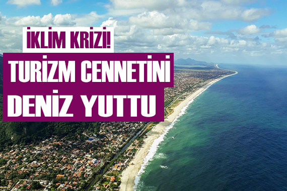 Brezilya nın turizm cennetini deniz yuttu