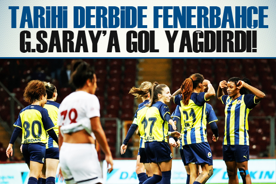 Tarihi derbide Fenerbahçe, Galatasaray a gol yağdırdı!