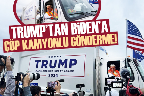 Trump tan Biden a çöp kamyonuyla gönderme