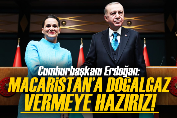 Cumhurbaşkanı Erdoğan: Macaristan’a doğalgaz göndermeye hazırız