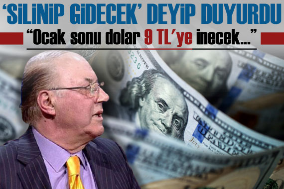  Silinip gidecek  deyip duyurdu: Ocak sonu dolar 9 a inecek!