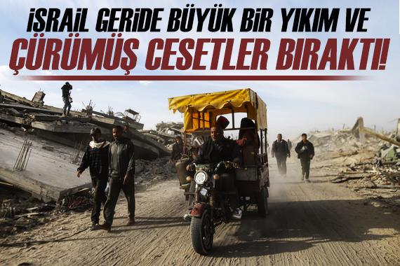 İsrail, Gazze de büyük yıkım ve çürümüş cenazeler bıraktı