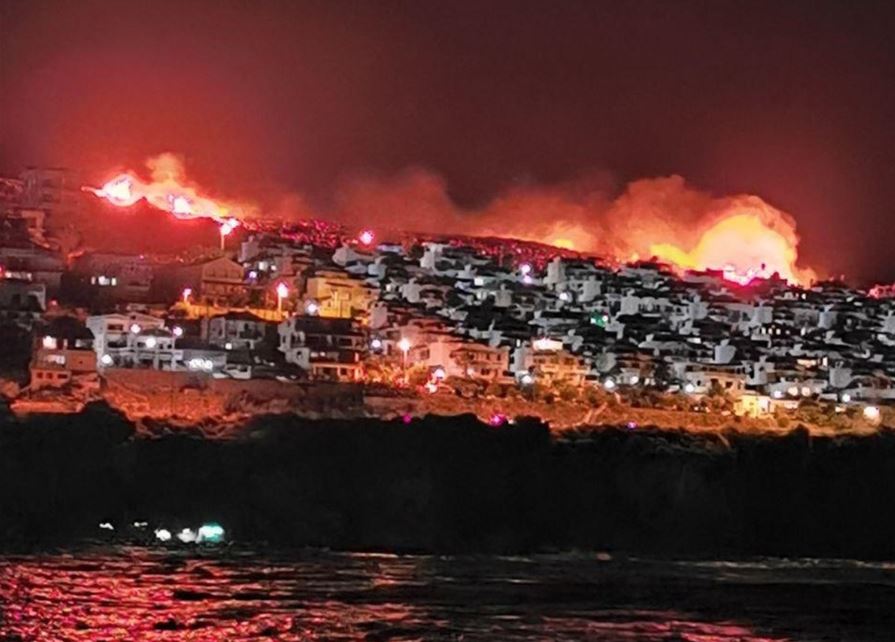 İzmir Karaburun da makilik alanda yangın!