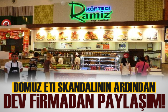 Köfteci Ramiz den dikkat çeken paylaşım