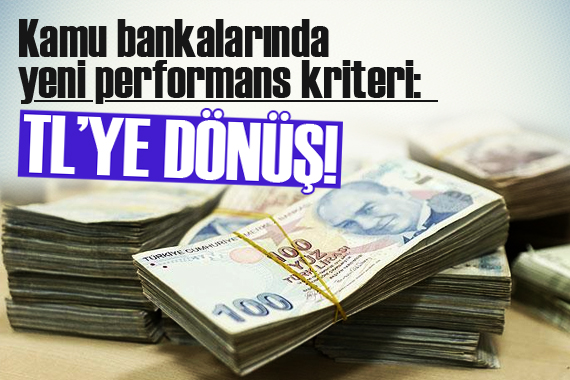 Kamu bankalarında yeni performans kriteri: TL ye dönüş