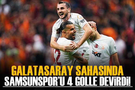 Galatasaray evinde 4 golle kazandı!
