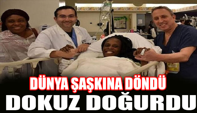 Dünyayı şaşkını çeviren olay! 9 bebek doğurdu