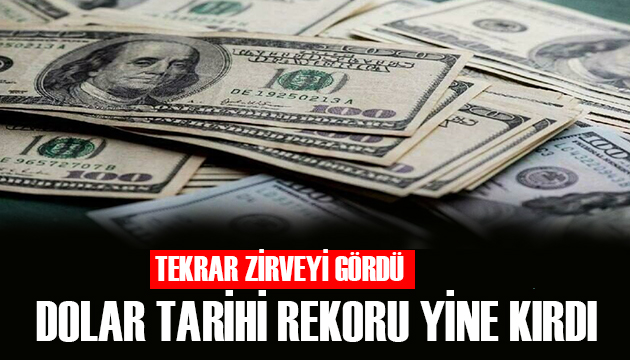 Dolar tekrar zirveyi gördü!