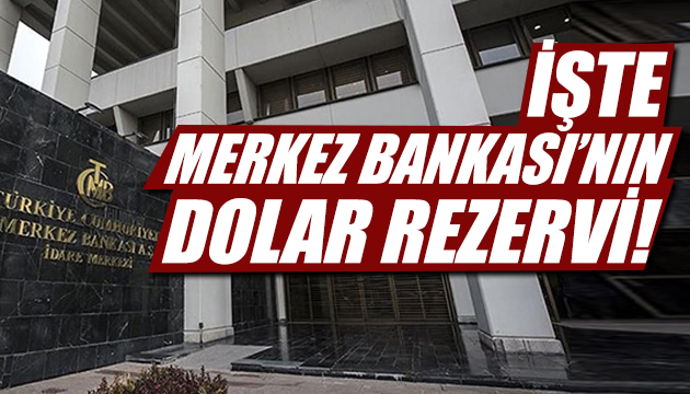 İşte Merkez Bankası nın dolar rezervi!