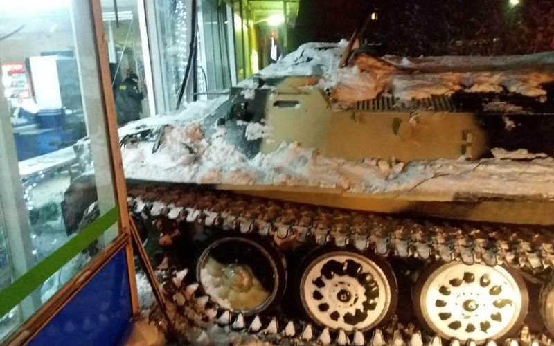 Rusya’da tankla şarap soygunu