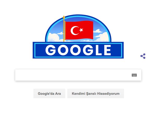 Google dan Cumhuriyet Bayramı na özel  doodle 
