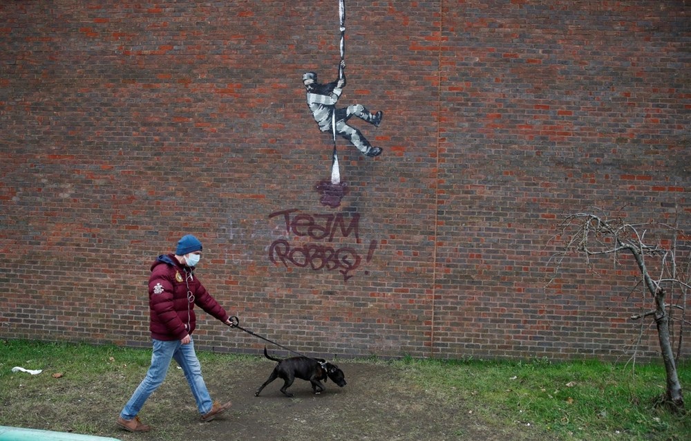 Banksy’nin eserine saldırı