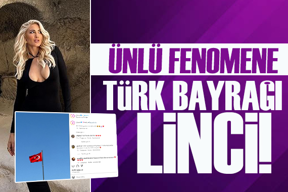 Ünlü fenomen Ioanna Tunis e Türk bayrağı linci!
