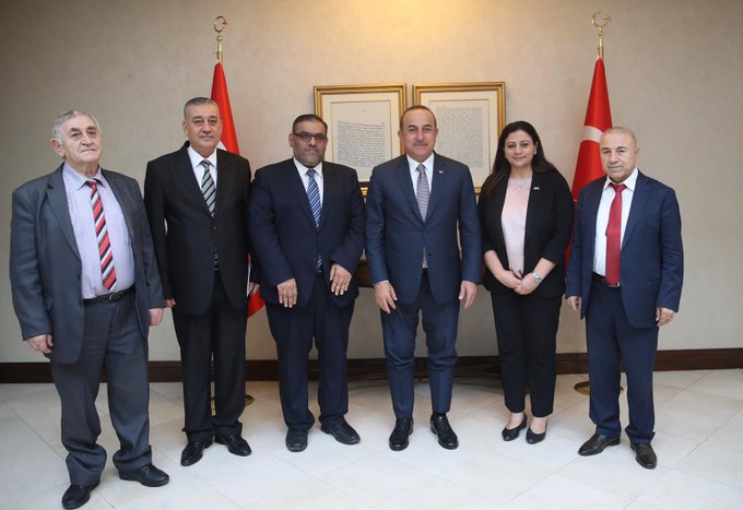 Bakan Çavuşoğlu, SMDK Başkanı Abde yi kabul etti
