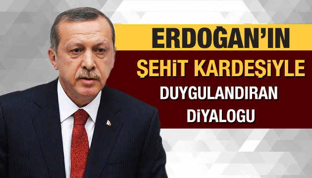 Şehidin kardeşiyle olan anısı duygulandırdı