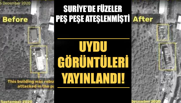 Suriye de Esed ve İran güçlerine ait hedeflere füze saldırısı