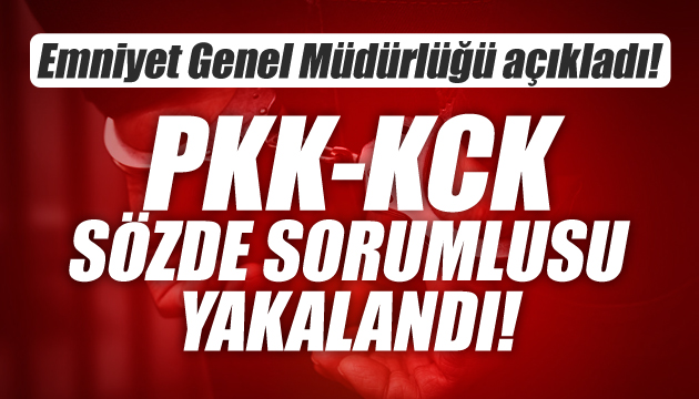 EGM: PKK/KCK sözde sorumlusu yakalandı!