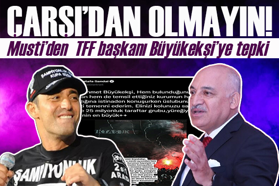 Mustafa Sandal dan TFF Başkanı Büyükekşi ye tepki