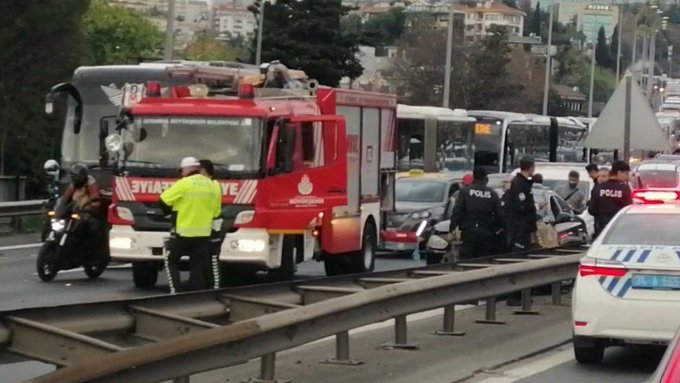 15 Temmuz Şehitler Köprüsü nde kaza