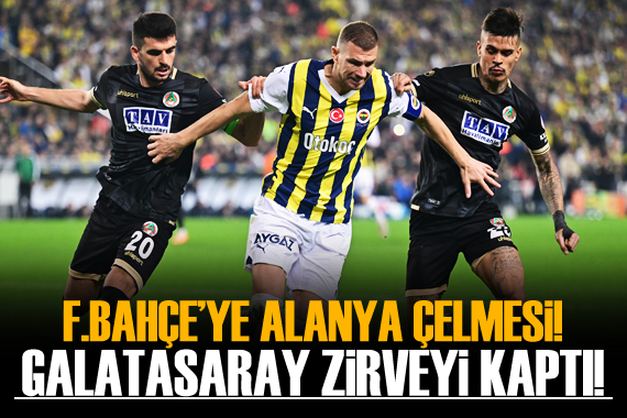 Fenerbahçe ye sahasında Alanyaspor çelmesi!