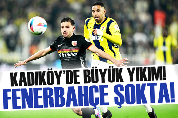 Fenerbahçe ye Kadıköy de büyük şok!