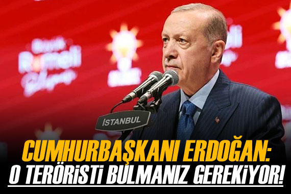 Erdoğan: Türkevi ne saldıran teröristi bulup gereğini yapmanız lazım