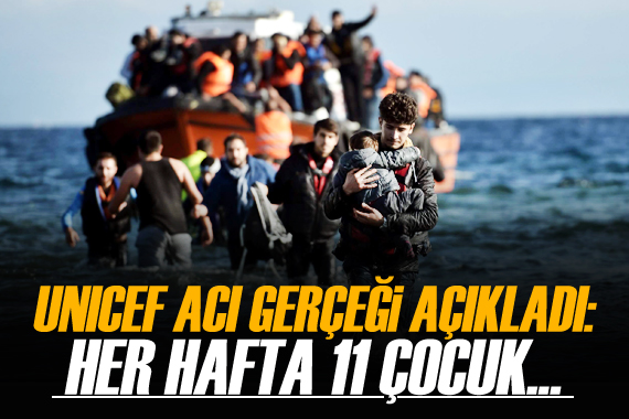UNICEF: Her hafta Akdeniz’deki göç yolunda 11 çocuk ölüyor