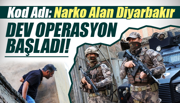 Diyarbakır da dev operasyon başladı!