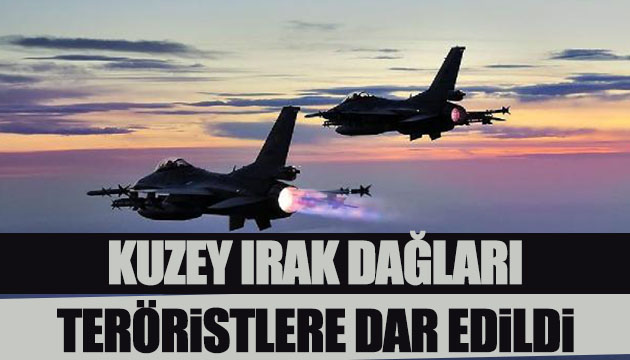 Irak ın kuzeyi havadan vuruldu