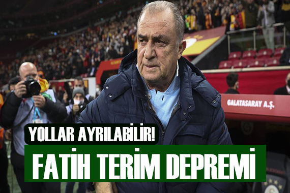 Galatasaray da Fatih Terim depremi!