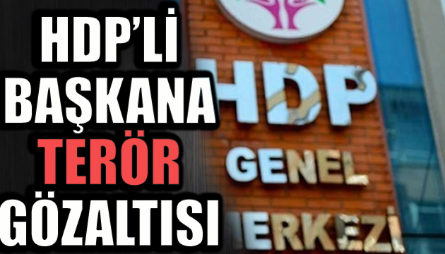 HDP li başkana terör gözaltısı