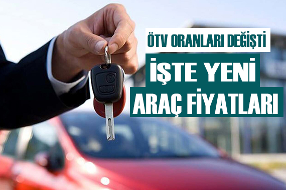 Sıfır araçlara ÖTV ayarı! İşte indirimli otomobil fiyatları