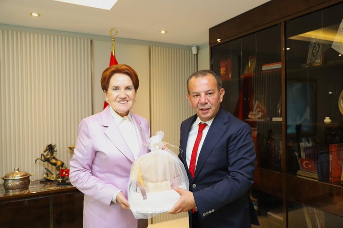 Tanju Özcan dan Meral Akşener’e ziyaret