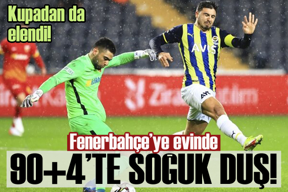 F.Bahçe ye 90-4 te soğuk duş! Kupadan da elendi